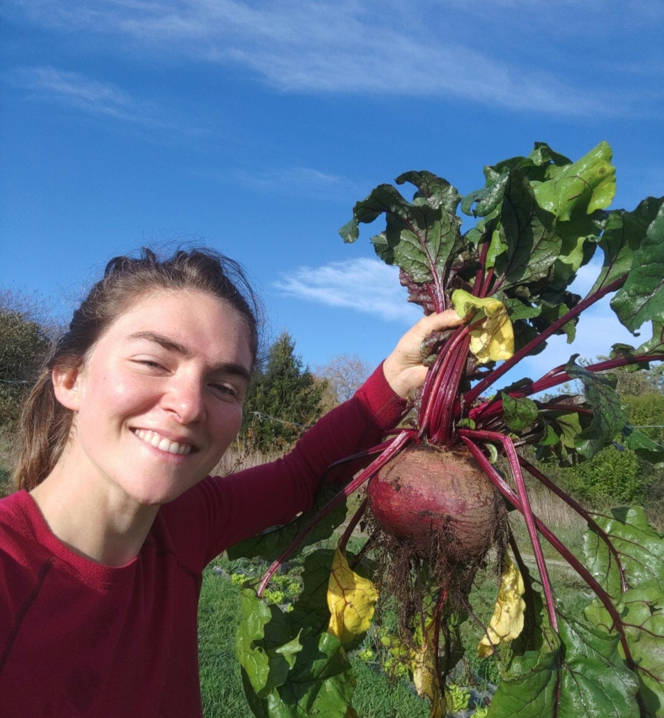 Cécile maraichère à Keruzerh